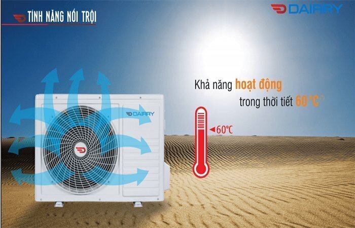 điều hòa dairry 1.5 hp 2 chiều dr12-kh