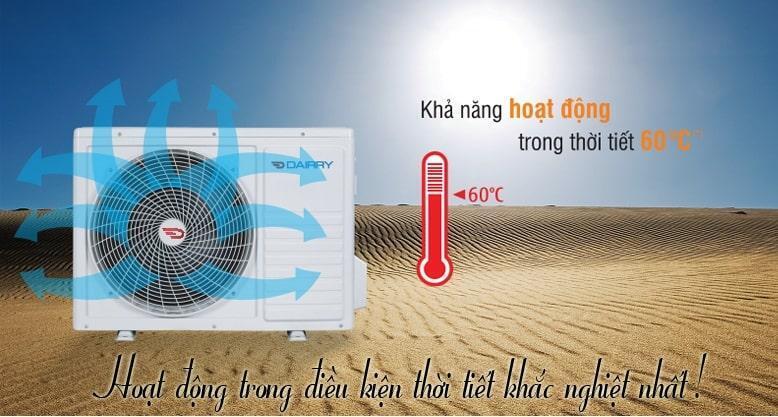 điều hòa dairry 1.5 hp 2 chiều inverter i-dr12uvh