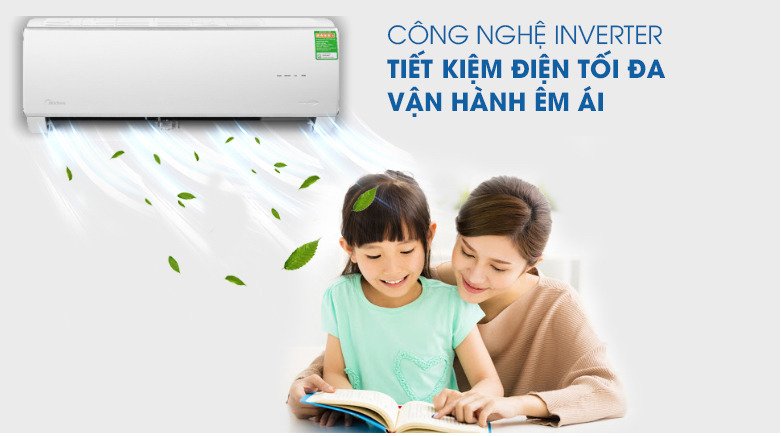 máy lạnh midea inverter 1 hp msafc-10crdn8