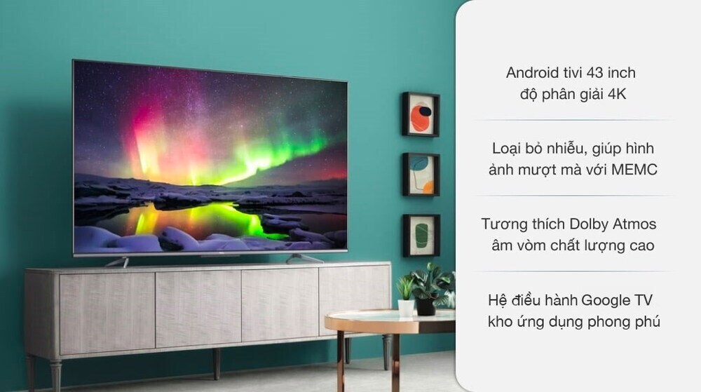 android tivi tcl 4k 43 inch 43c725