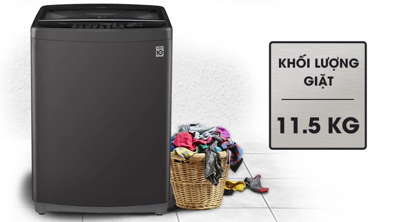 máy giặt lg inverter 11.5 kg t2351vsab
