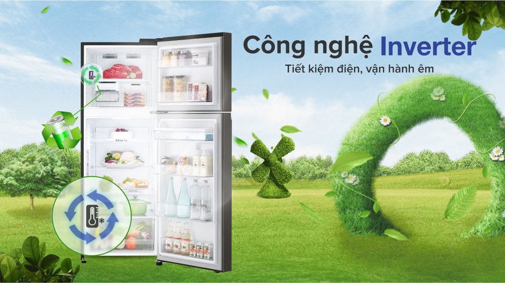 tủ lạnh lg inverter 314 lít gn-d312bl