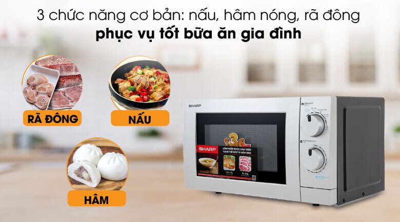 lò vi sóng sharp 20 lít r-209vn