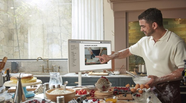 tivi, ipad, điện thoại 3 trong 1 lg stanbyme 2k 27 inch 27art10akpl