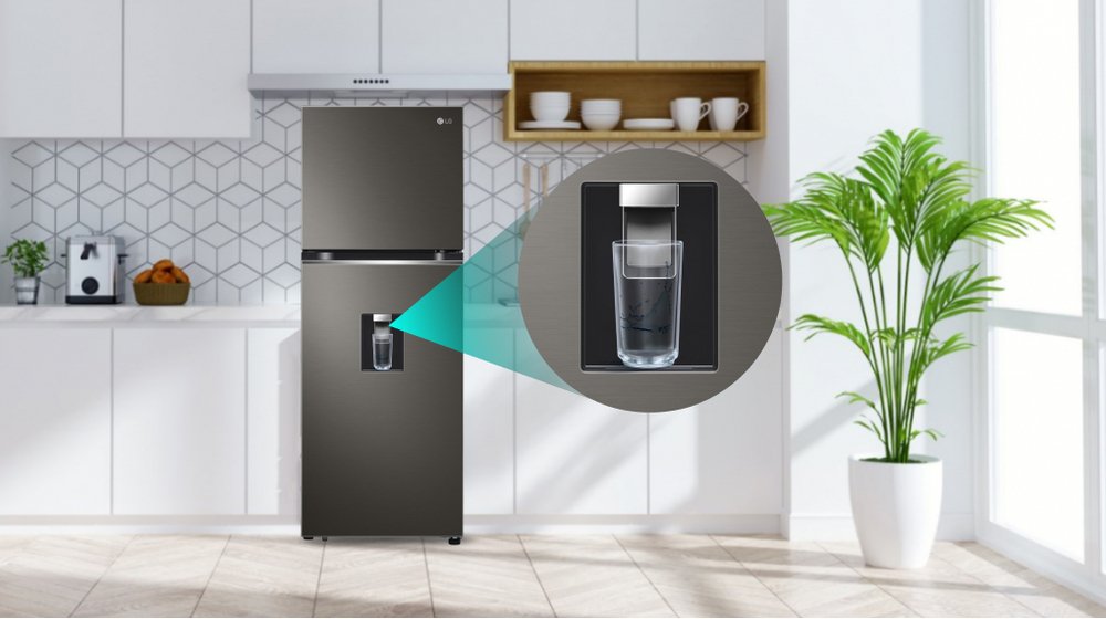 tủ lạnh lg inverter 314 lít gn-d312bl