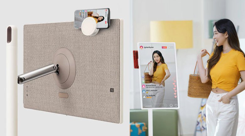 tivi, ipad, điện thoại 3 trong 1 lg stanbyme 2k 27 inch 27art10akpl