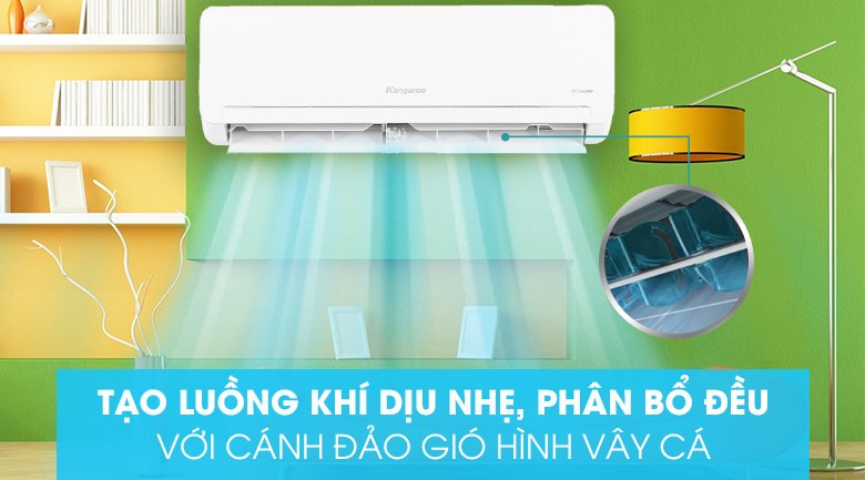 máy lạnh kangaroo inverter 1.5 hp kgac12ci