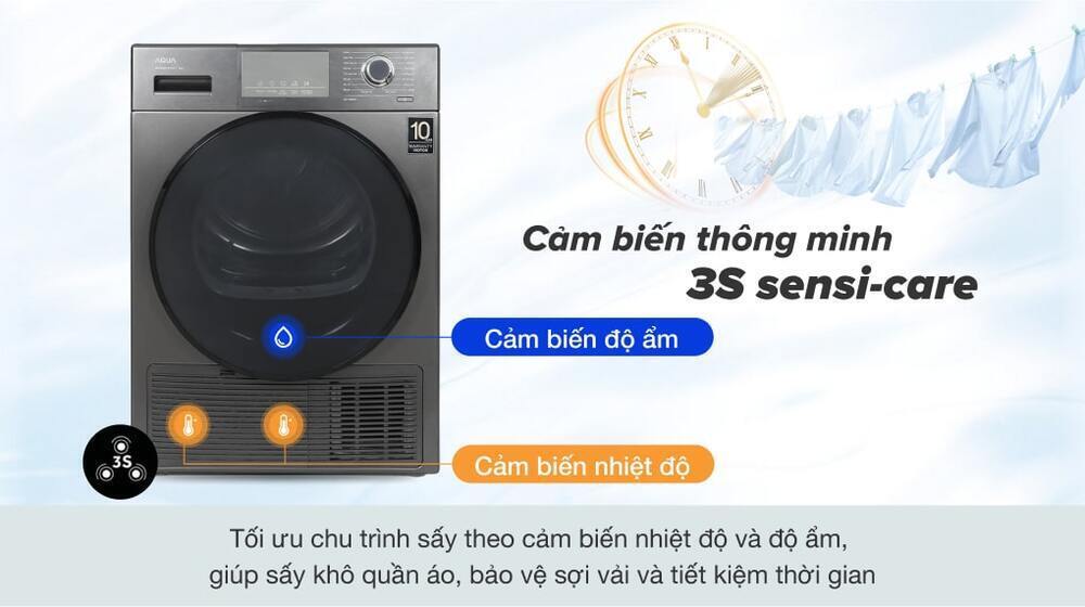 máy sấy bơm nhiệt aqua 9 kg aqh-h900g.ps