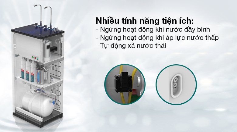 máy lọc nước ro nóng nguội lạnh sunhouse sha76215ck 9 lõi