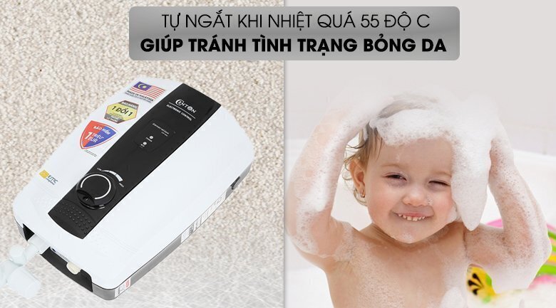 máy nước nóng trực tiếp centon 4500w 8338ep emc
