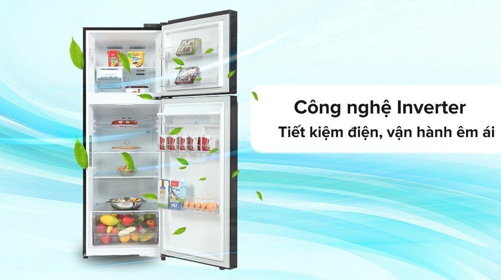 tủ lạnh lg inverter 334 lít gn-d332ps