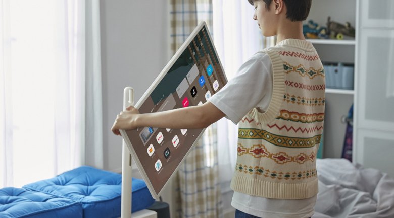 tivi, ipad, điện thoại 3 trong 1 lg stanbyme 2k 27 inch 27art10akpl