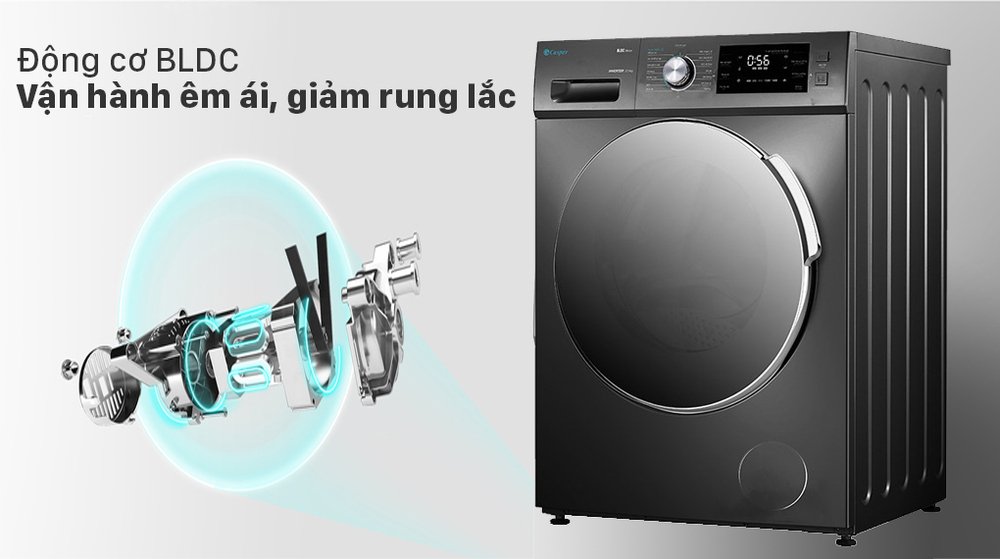 máy giặt casper inverter 8.5 kg wf-85i140bgb