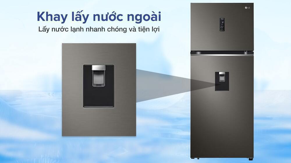 tủ lạnh lg inverter 374 lít gn-d372psa