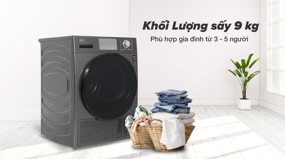 máy sấy bơm nhiệt aqua 9 kg aqh-h900g.ps