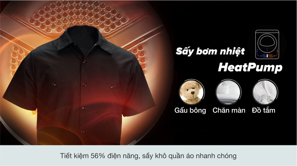 máy sấy bơm nhiệt aqua 9 kg aqh-h900g.ps