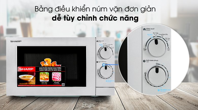 lò vi sóng sharp 20 lít r-209vn