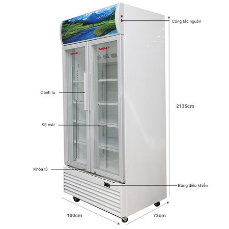 tủ mát sanaky inverter vh-1009hp3 1000 lít