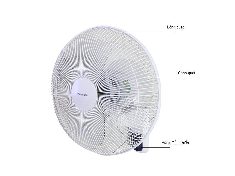 quạt treo tường panasonic f-409mg màu trắng có khiển