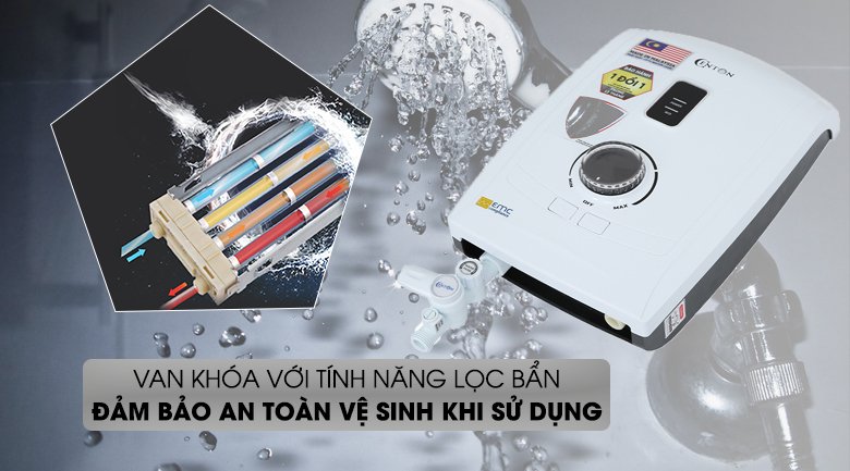 máy nước nóng trực tiếp centon 4500w gd600esp fl emc