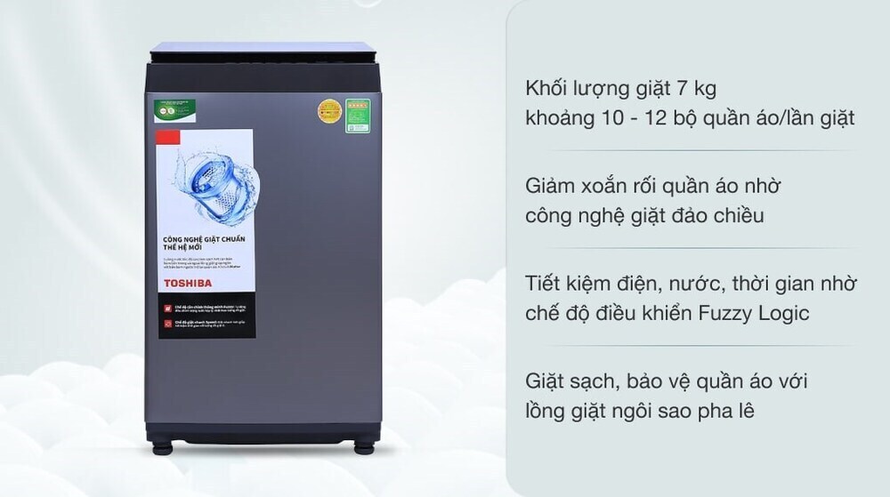 máy giặt toshiba 7 kg aw-l805av (sg)