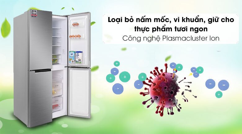 tủ lạnh sharp inverter 401 lít sj-fxp480v-sl