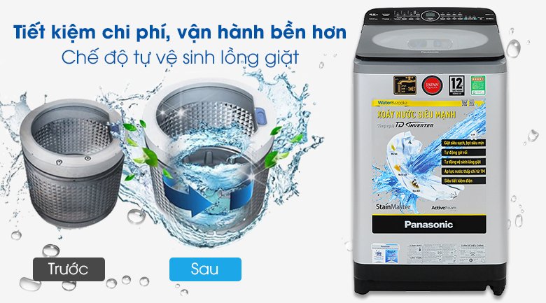 máy giặt panasonic inverter 9.5 kg na-fd95x1lrv