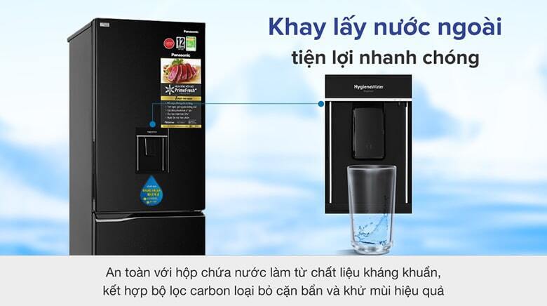 tủ lạnh panasonic inverter 290 lít nr-bv320wkvn