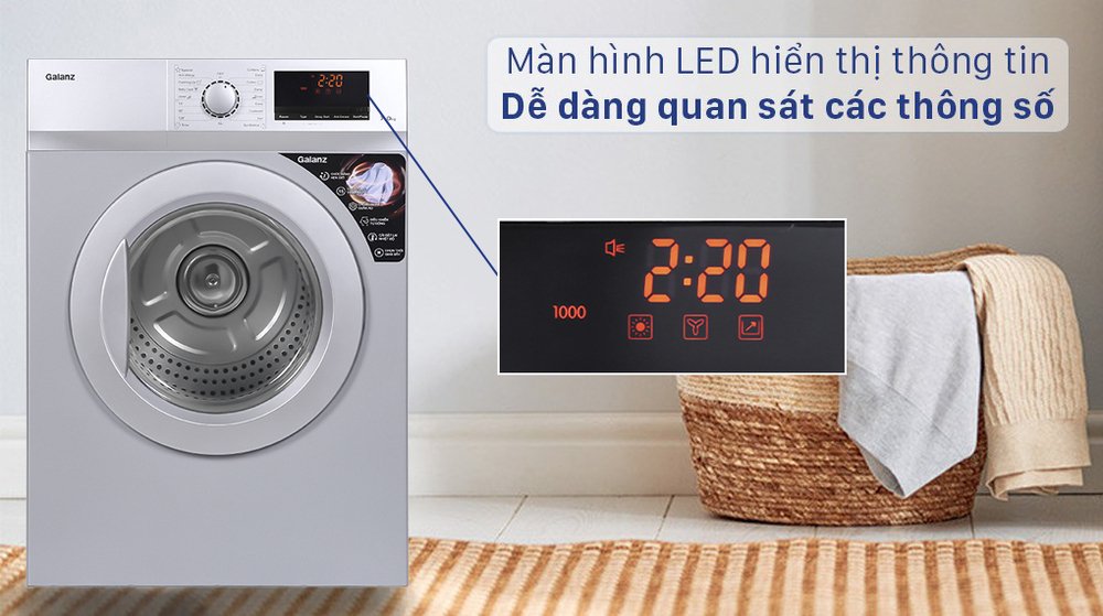 máy sấy thông hơi galanz 7 kg dv-70t5c(s)