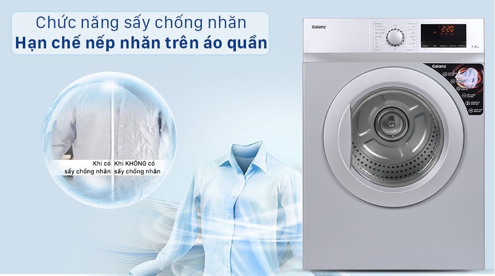 máy sấy thông hơi galanz 7 kg dv-70t5c(s)