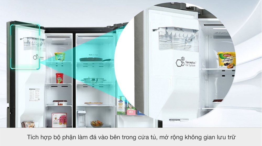 tủ lạnh lg inverter 635 lít gr-d257wb