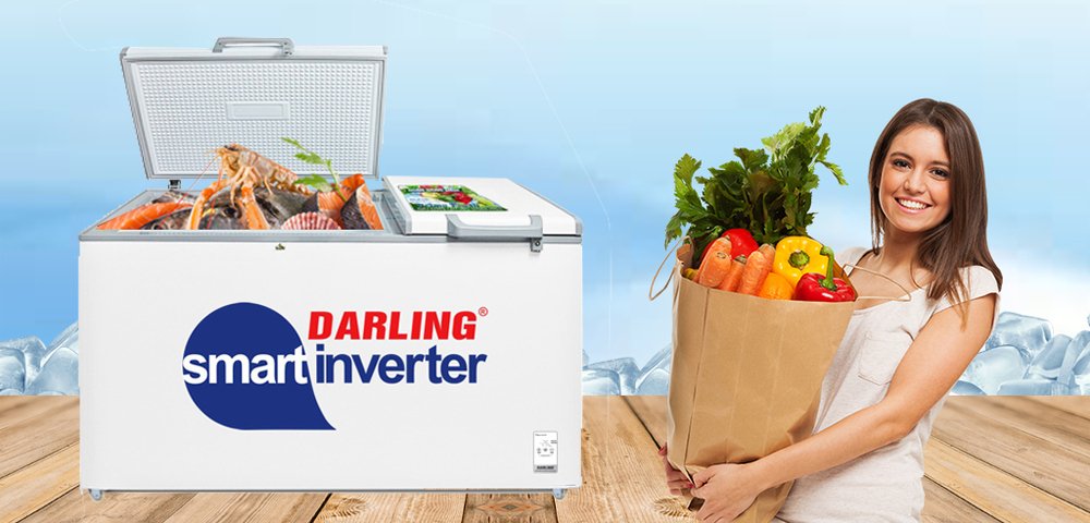 tủ đông mát 2 dàn lạnh inverter darling 770 lít dmf-7699wsi-4