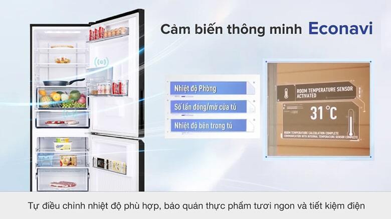 tủ lạnh panasonic inverter 290 lít nr-bv320wkvn
