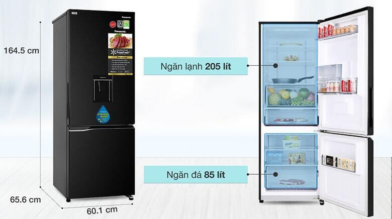tủ lạnh panasonic inverter 290 lít nr-bv320wkvn