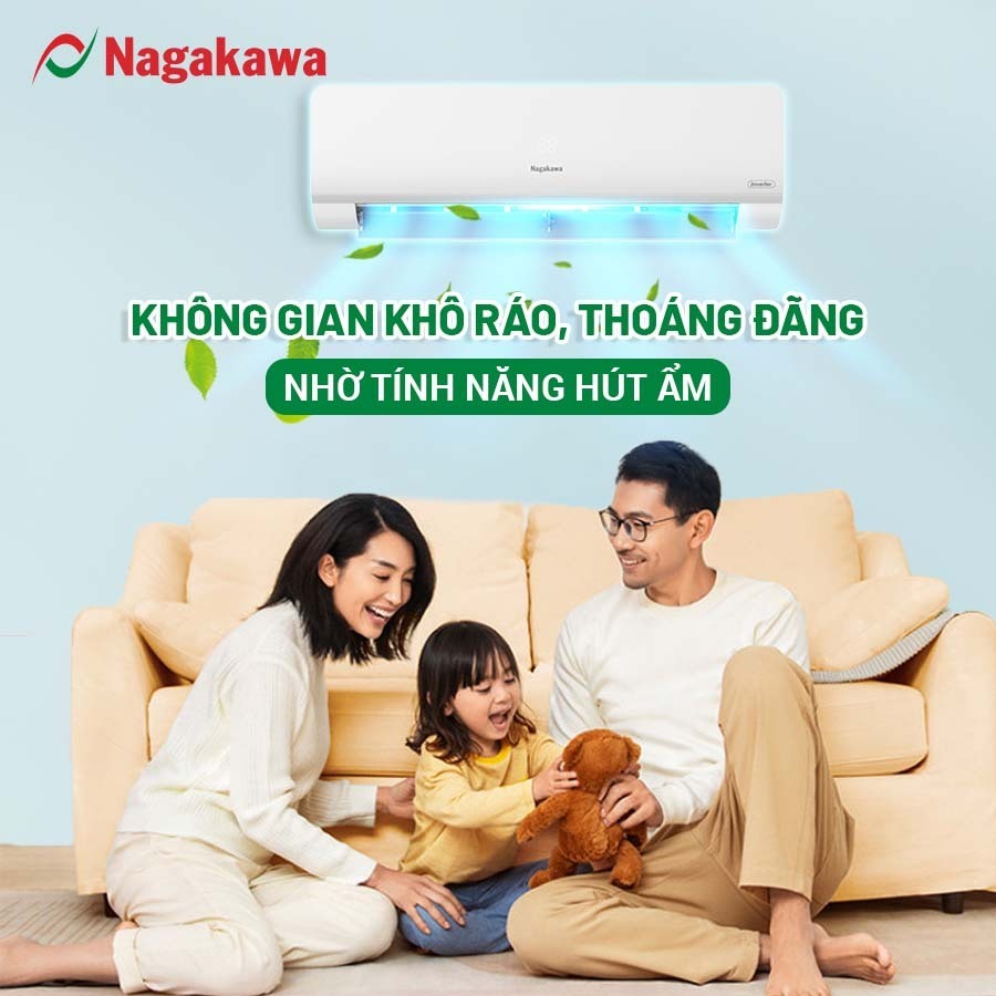 máy lạnh nagakawa inverter 1.0hp nis-c09r2h12