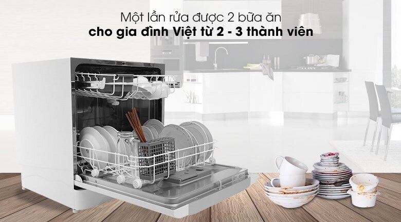 máy rửa chén mini electrolux esf6010bw 1480w