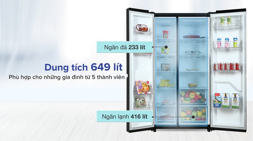 tủ lạnh lg inverter 649 lít gr-b257wb