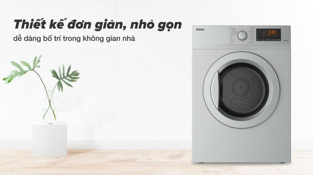 máy sấy thông hơi galanz 8 kg dv-80t5c(s)