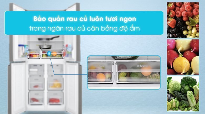 tủ lạnh sharp inverter 404 lít 4 cửa sj-fx420vg-ch (màu vàng)
