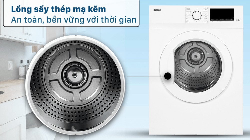 máy sấy thông hơi galanz 7 kg dv-70t5c(w)