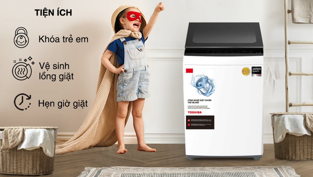 máy giặt toshiba 8 kg aw-m901bv(wk)