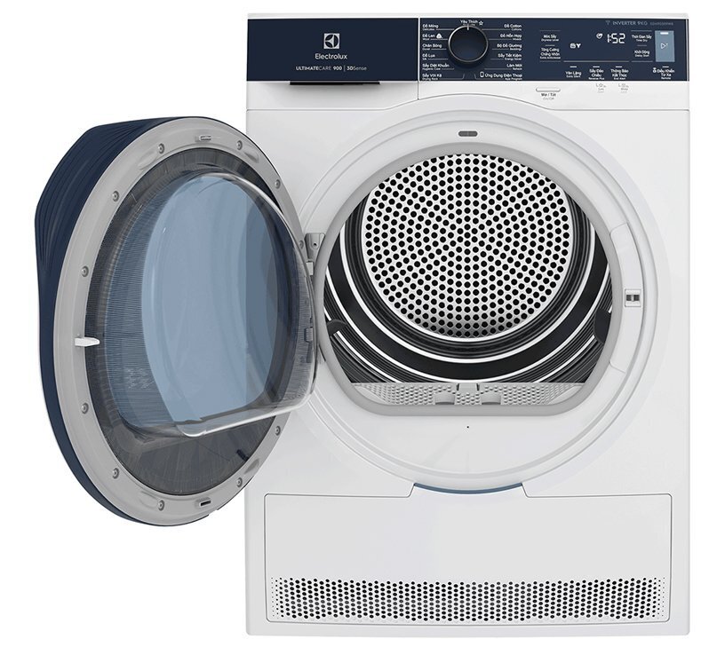 máy sấy bơm nhiệt electrolux 9 kg edh903r9wb