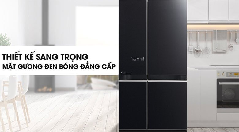 tủ lạnh mitsubishi mr-la78er-gbk 635 lít inverter