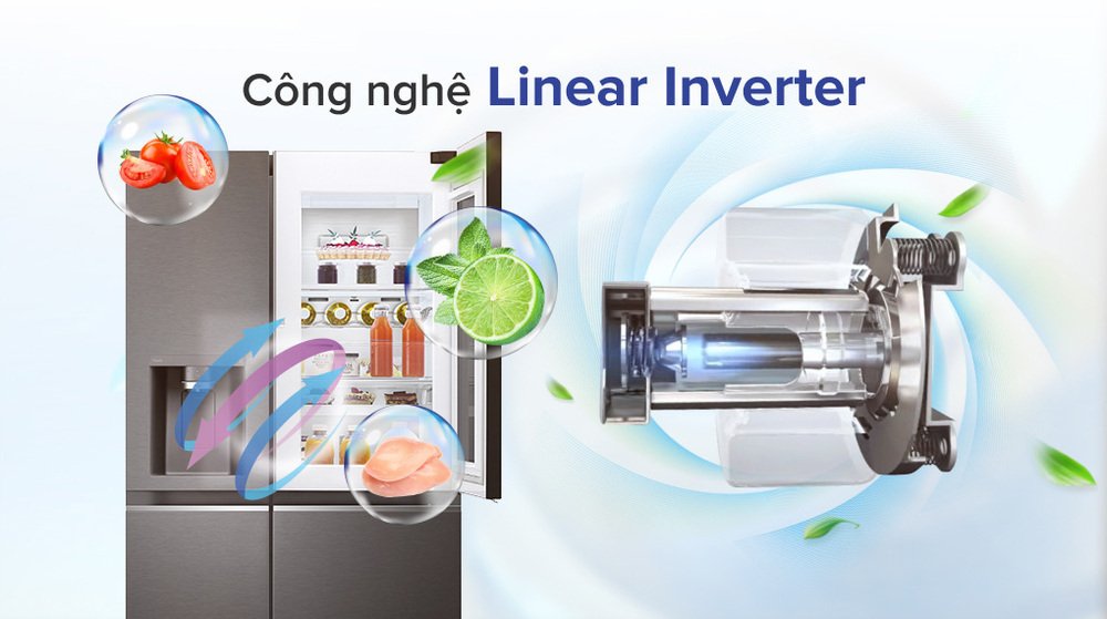 tủ lạnh lg inverter 635 lít gr-x257mc