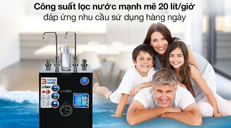 áy lọc nước ro nóng nguội lạnh karofi kad-d66 11 lõi