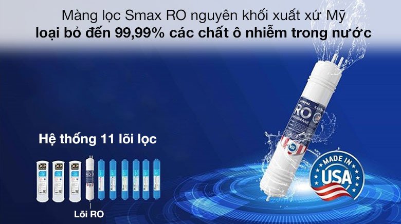 áy lọc nước ro nóng nguội lạnh karofi kad-d66 11 lõi