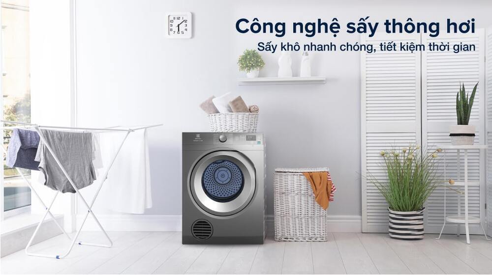 máy sấy thông hơi electrolux 8.5 kg eds854n3sb 1