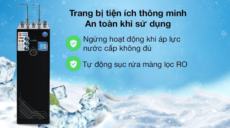 áy lọc nước ro nóng nguội lạnh karofi kad-d66 11 lõi