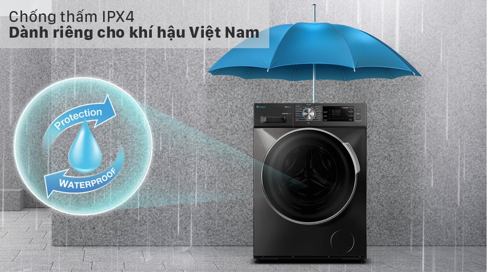 máy giặt casper inverter 12.5 kg wf-125i140bgb