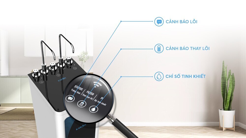 máy lọc nước nóng lạnh karofi kad-d52 10 lõi